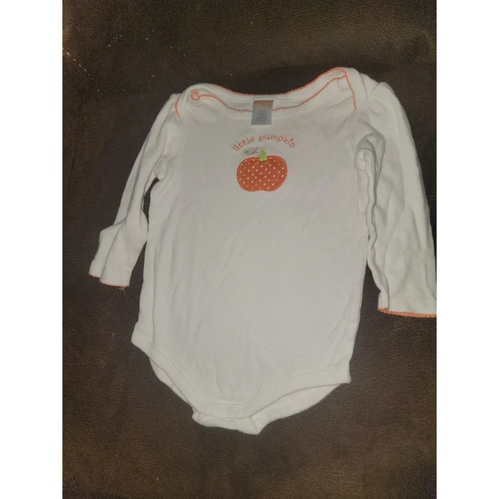 Gymboree outlet little pumpkin bodysuit onesie fall Halloween 12 18 months